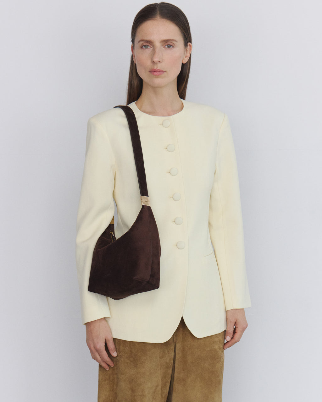 Nikè Clip Bag mini - Brown Suede