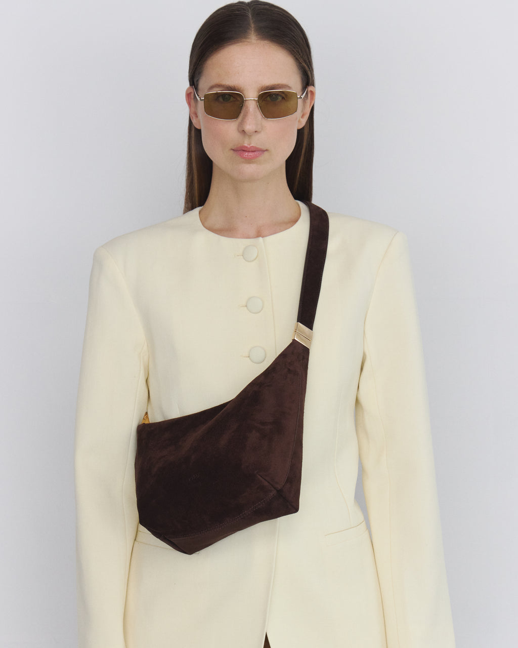 Nikè Clip Bag mini - Brown Suede