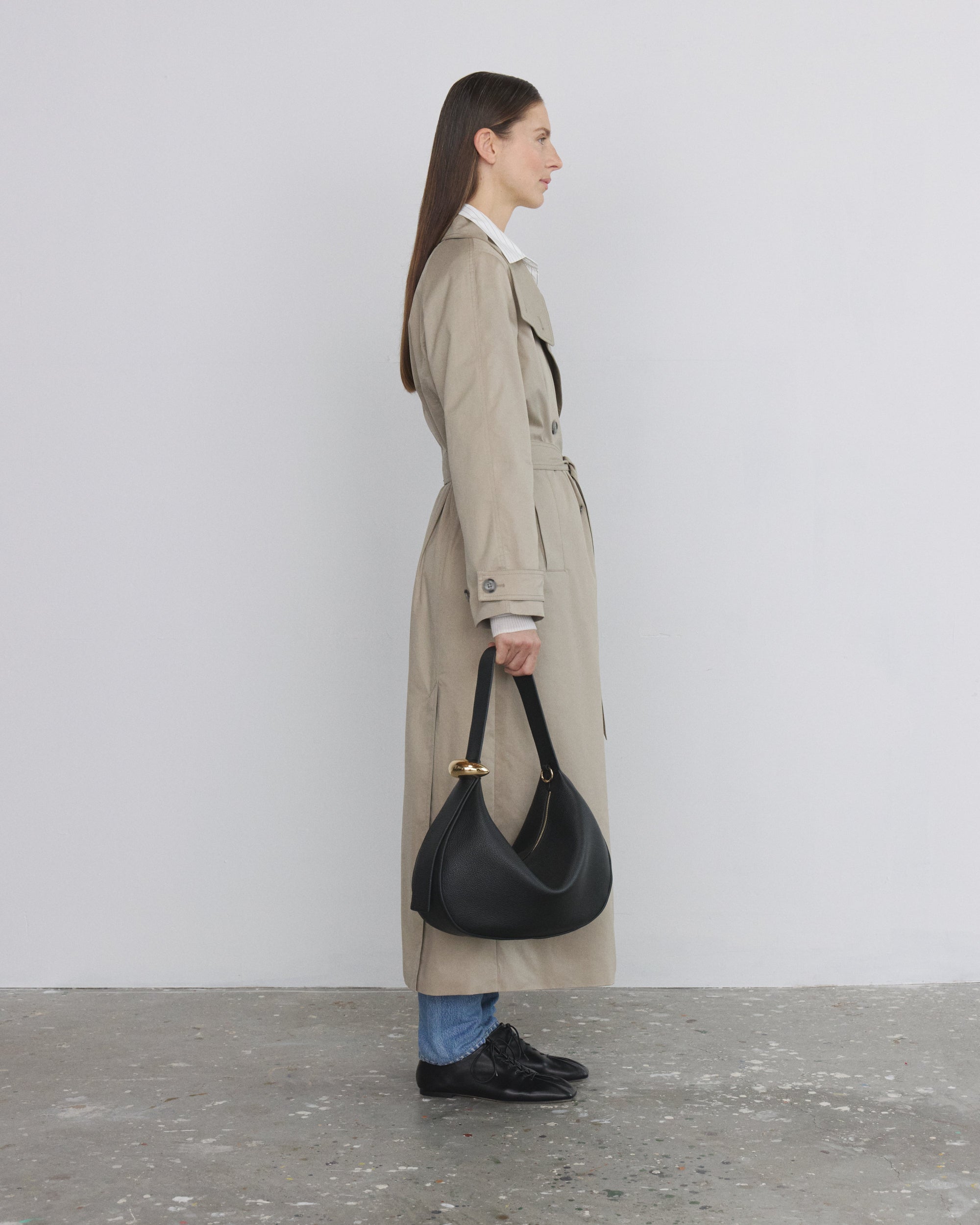 Zaha Buckle Bag - Black