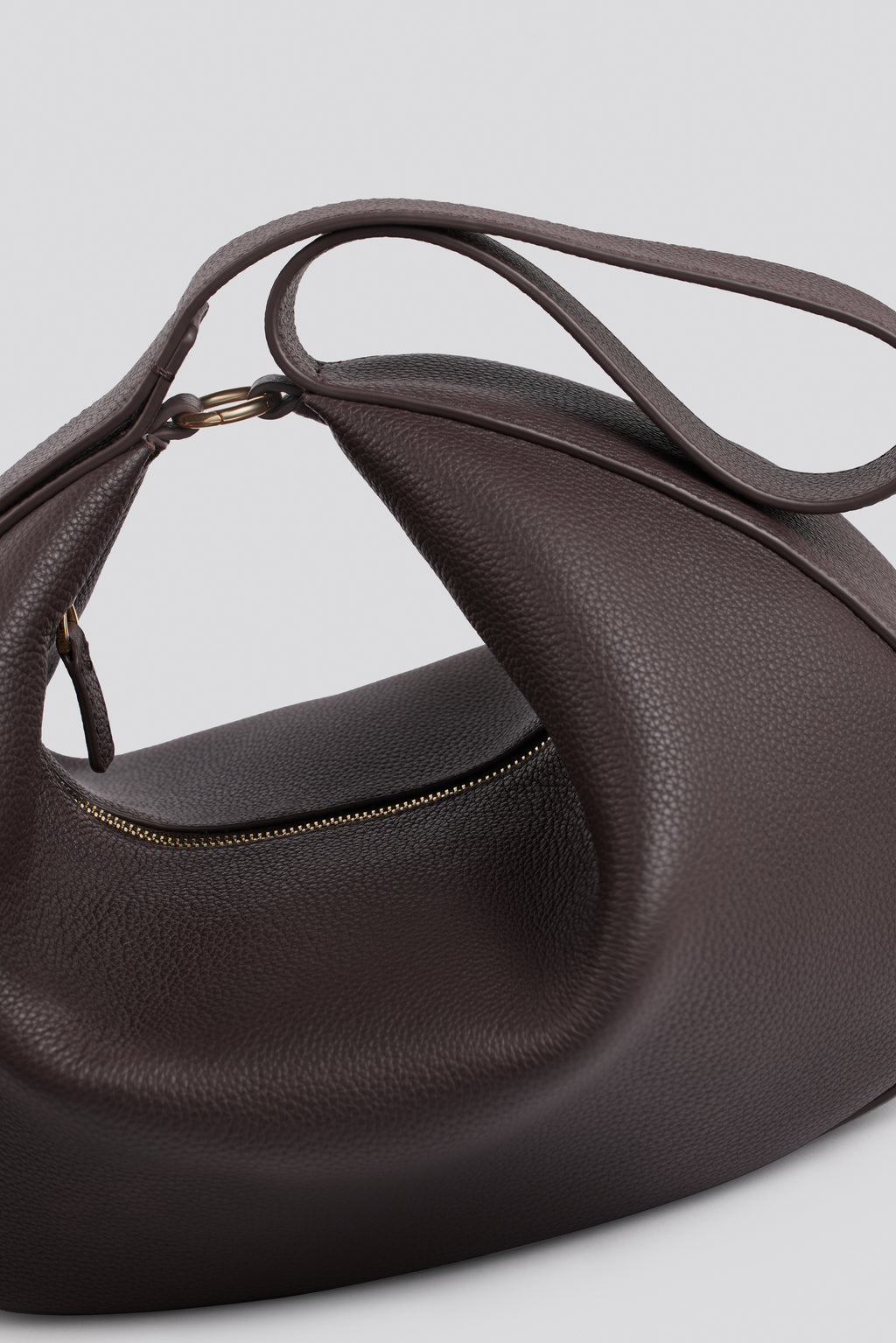 Zaha Buckle Bag - Brown