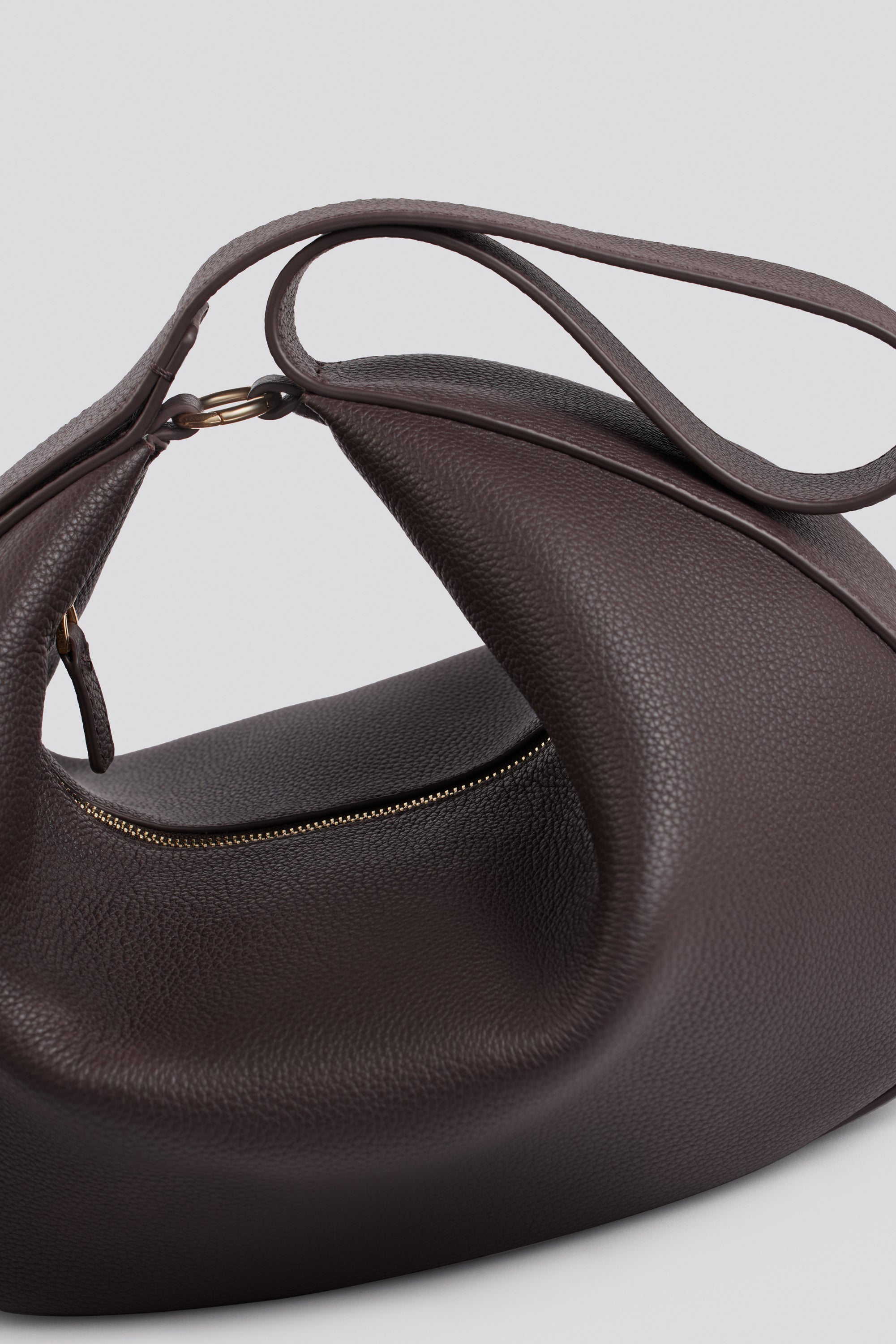 Zaha Buckle Bag - Brown