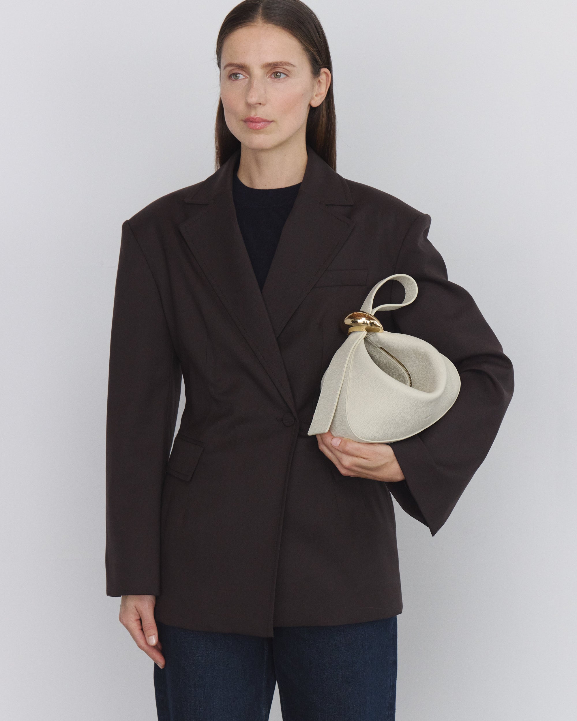 Zaha Buckle Bag mini - Ivory