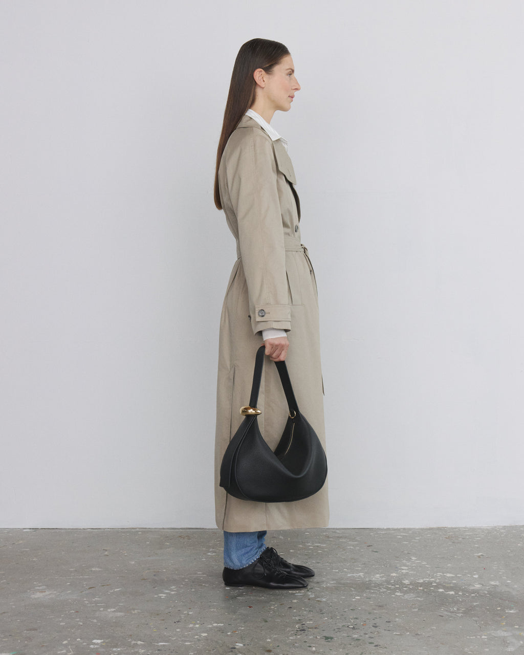 Zaha Buckle Bag - Black