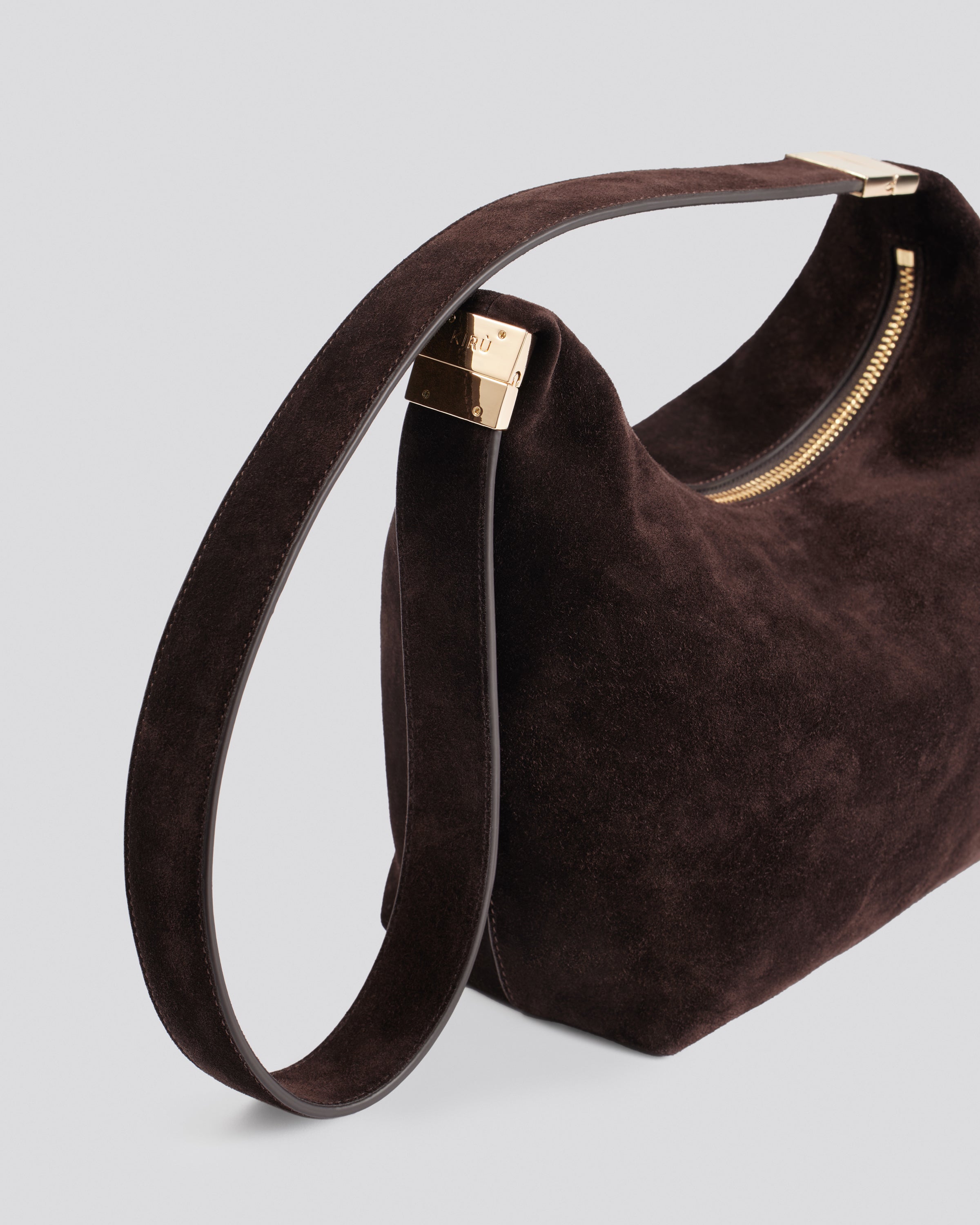 Nikè Clip Bag mini - Brown Suede